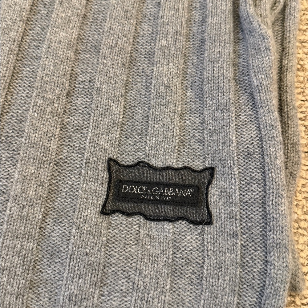 Dolce & Gabbana Gray Ribbed Knit
